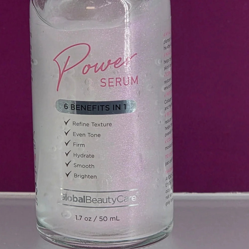 Global Beauty Care Power Serum Unisex 1 7oz 6 Benefits In 1 Anti Aging Glow Skin
